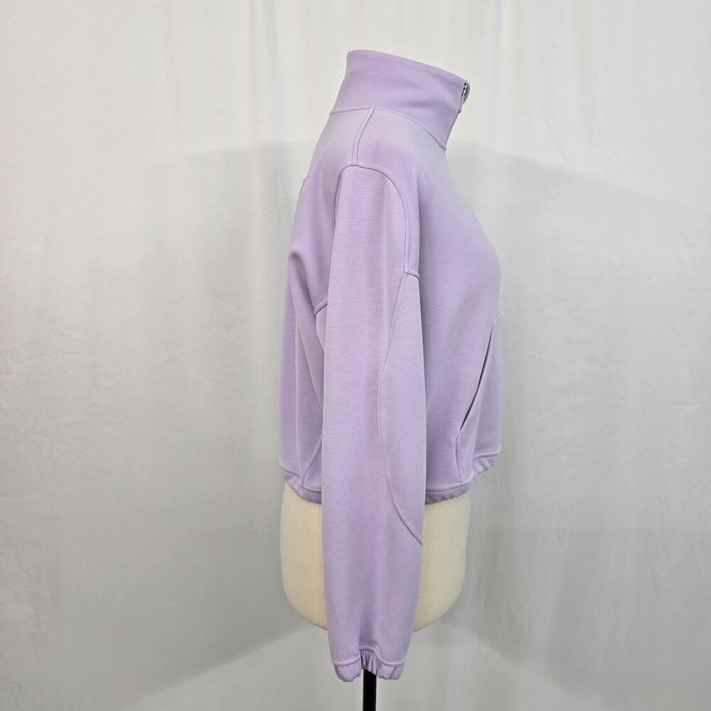 Lululemon Cropped Half Zip Women's 14 Lavender Purple - Picture 5 of 12